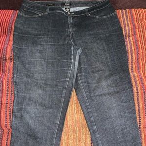3 pair jeans for $10 2-black 1-blue size 16